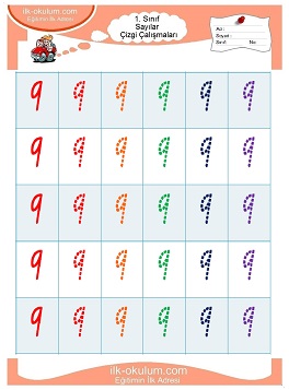 Çocuklar İçin Çizgi Çalışma Sayfaları 